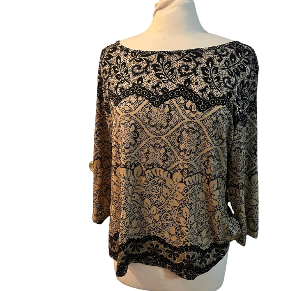 Chicos boat neck top size 3